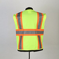 Safety Vest, ANZI Class 2, 4" 2 tone stripes, (Med - 5 XL), Green